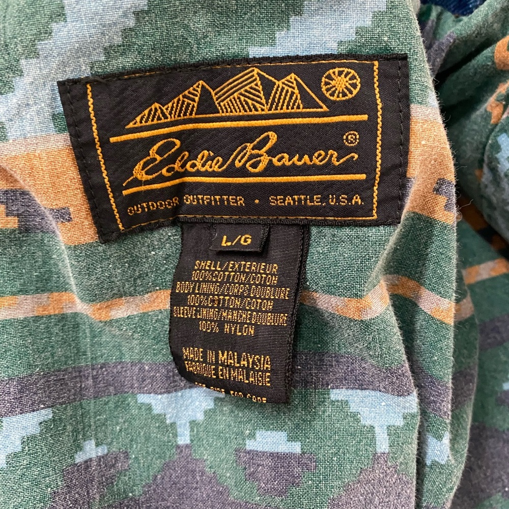 Vintage Eddie Bauer Denim chore barn coat. Size L - Picture 9 of 9